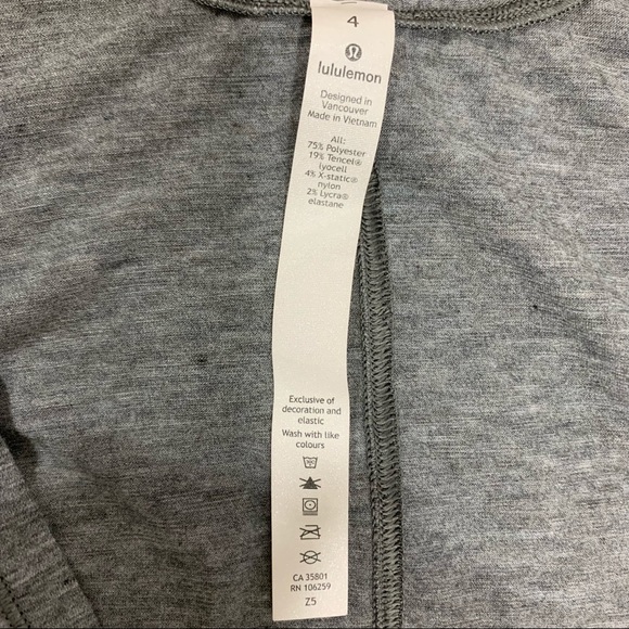NWOT! Lululemon Victory Lap Gray Tank Top - Picture 10 of 11